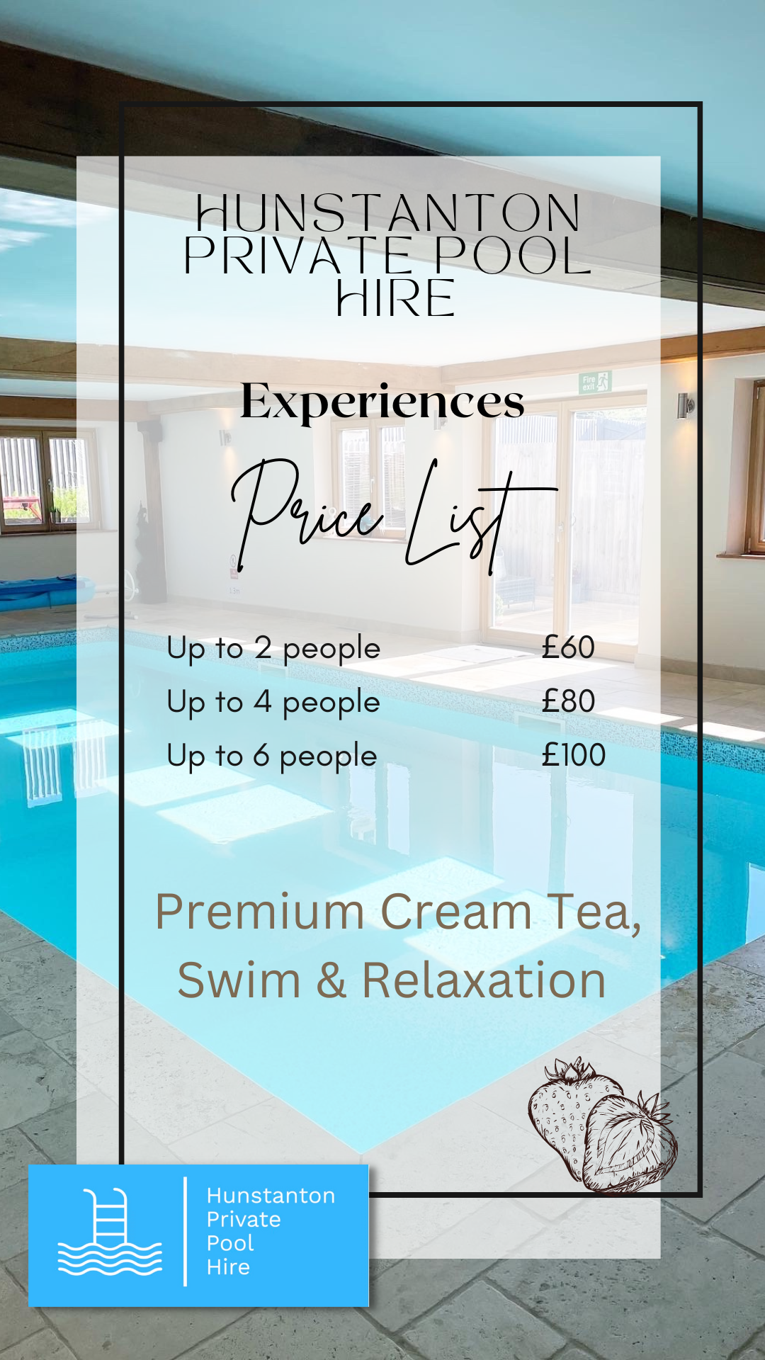 Prices Hunstanton Private Pool Hire!